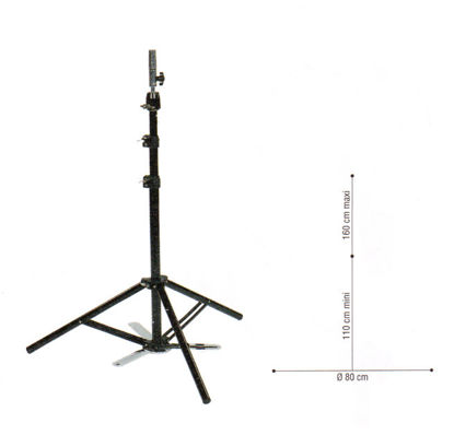 Billede af Holder t/ ø-hoved ORIGINAL 3 fod gulvmodel Farve:sort